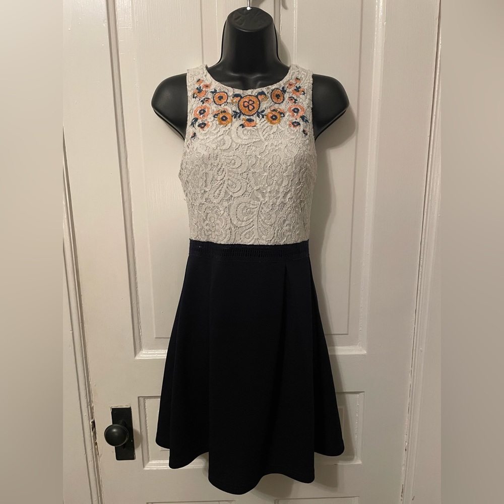 2 for $6 White and Navy dress